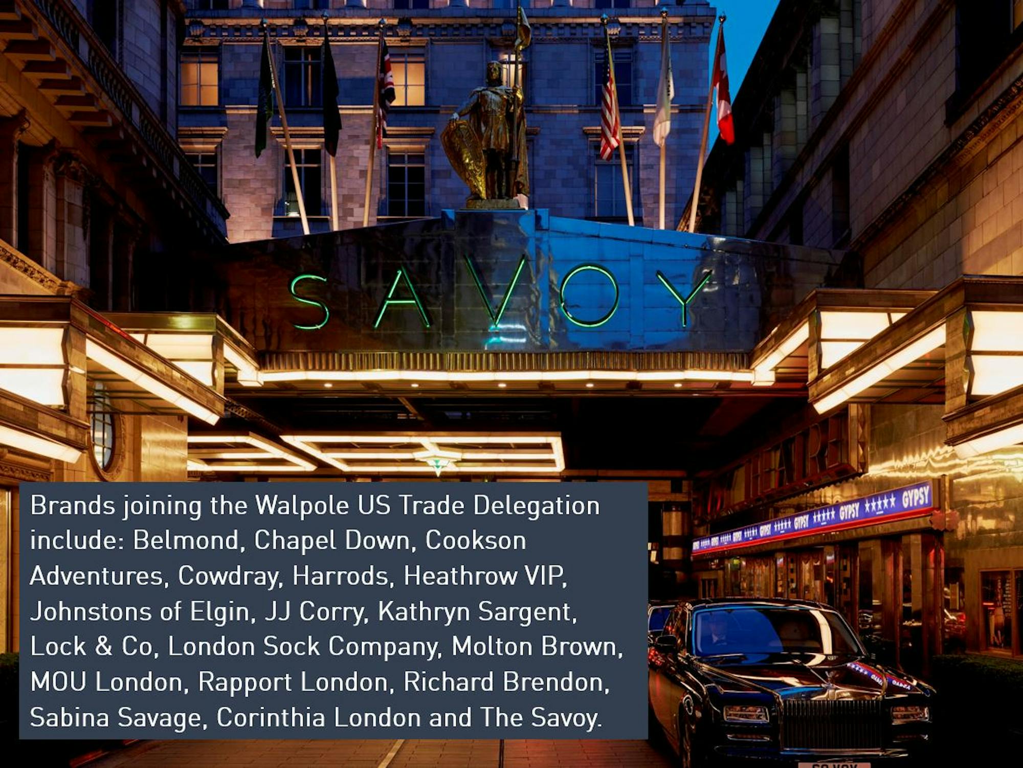 Why New York? Walpole's US Trade Delegation and British Luxury Showrooms  